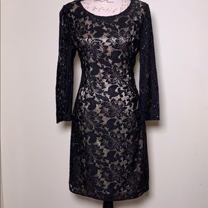 Tahari Black Lace Dress